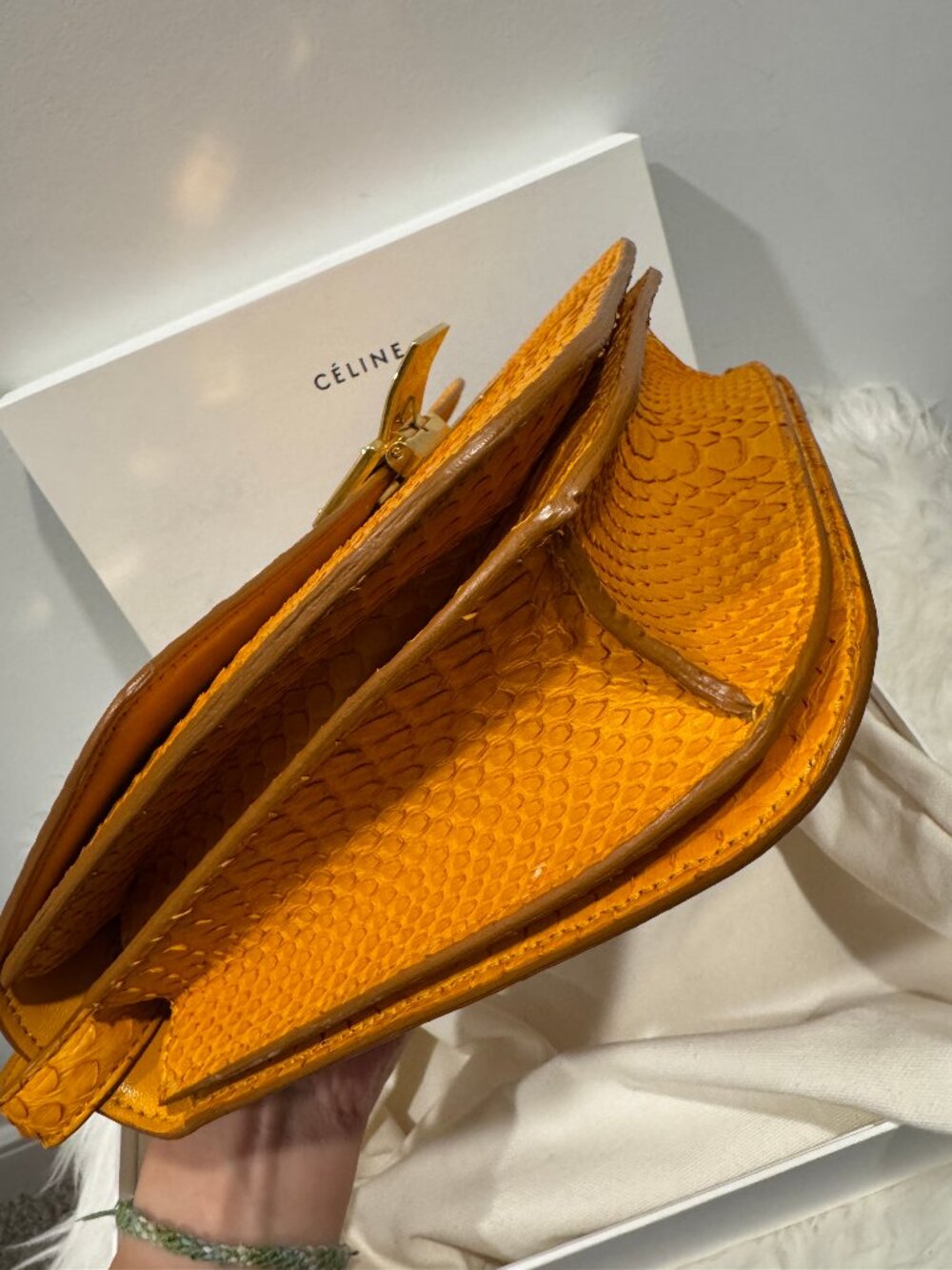 Celine Python Box - Medium - Picture 3 of 15